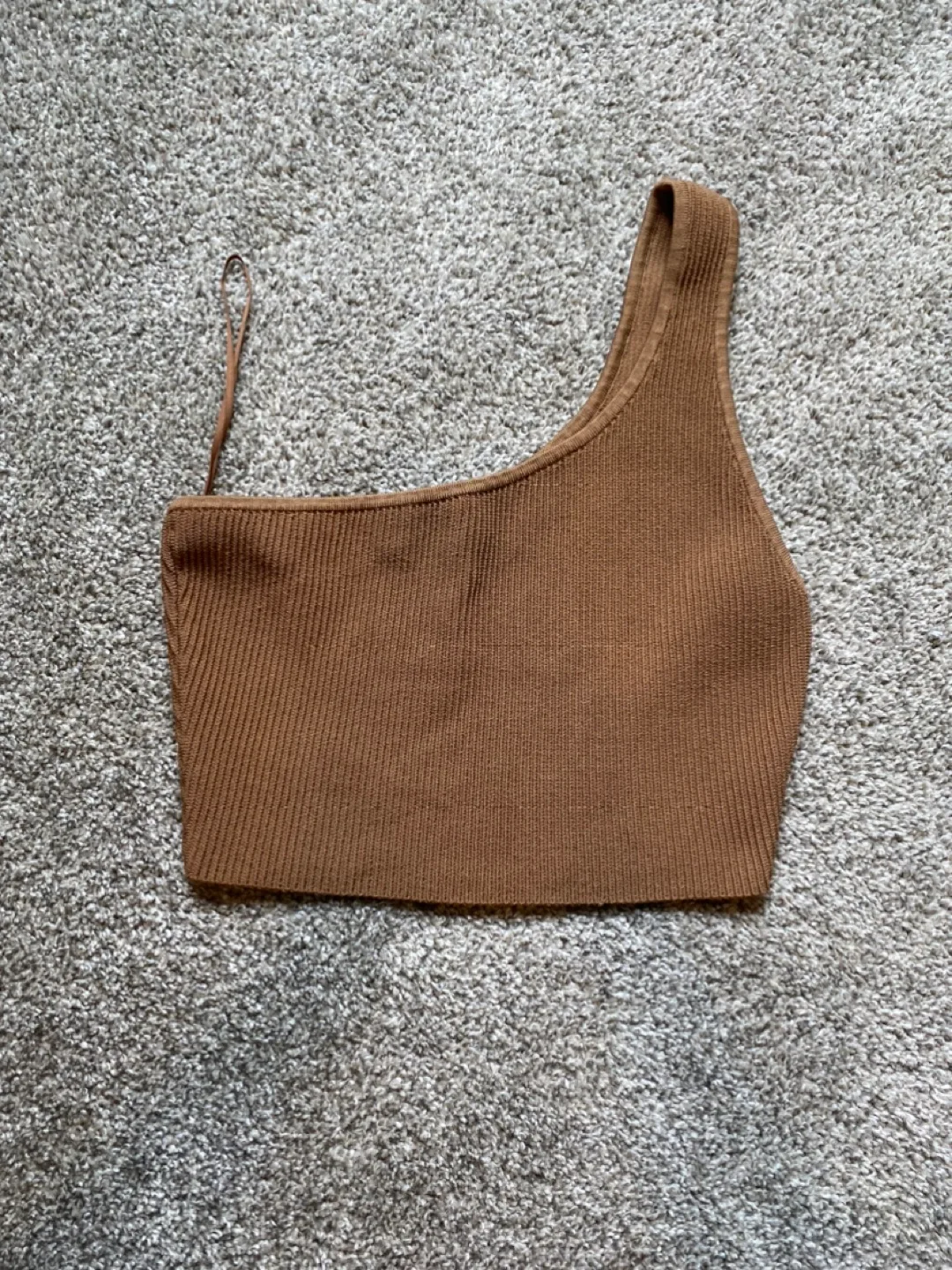 Babaton One-Shoulder Brown Top (Size M) thumbnail