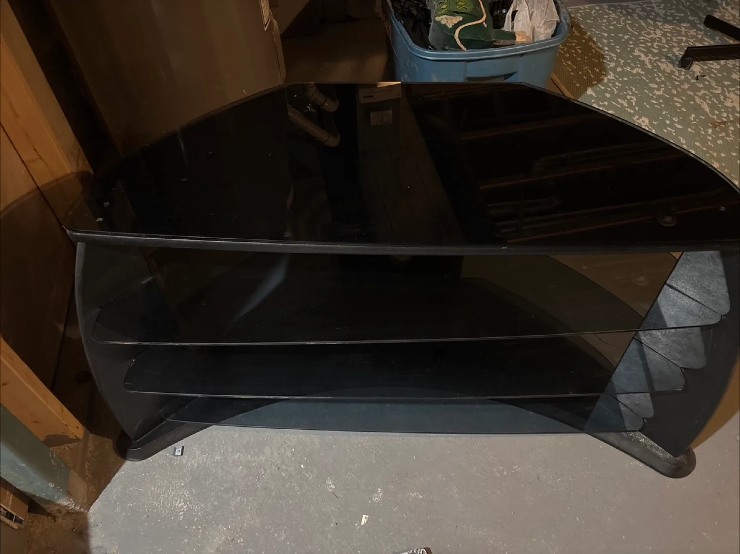 Black Glass TV Stand thumbnail