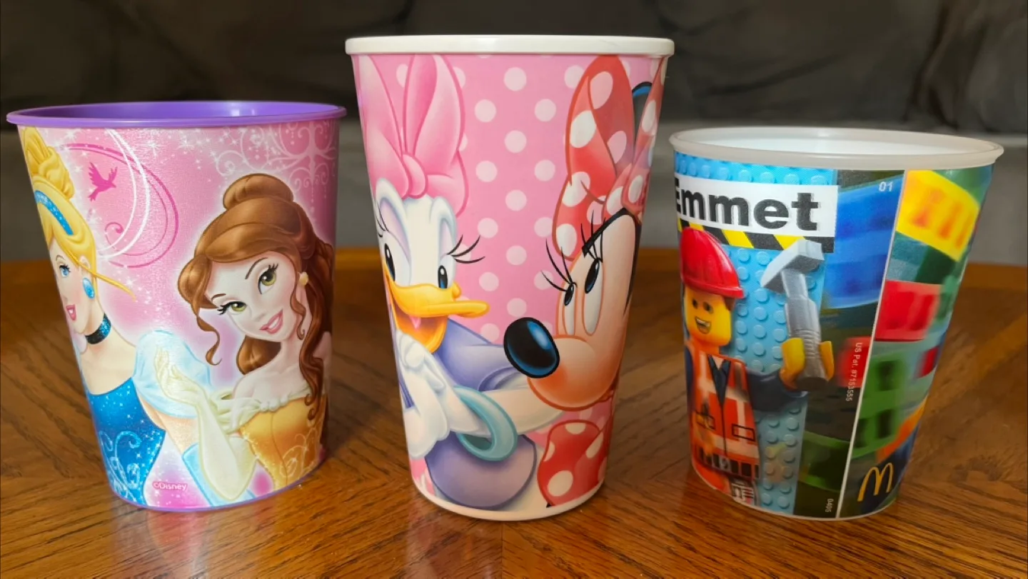 Kid’s Lego, McDonald’s, and Disney Plastic Cups thumbnail