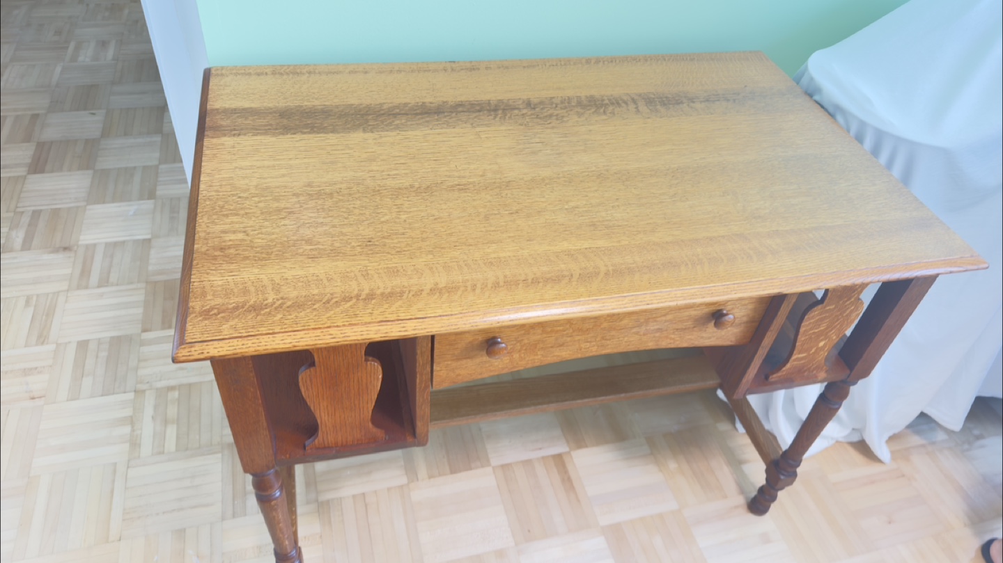 Vintage antique Wooden Desk - photo 2
