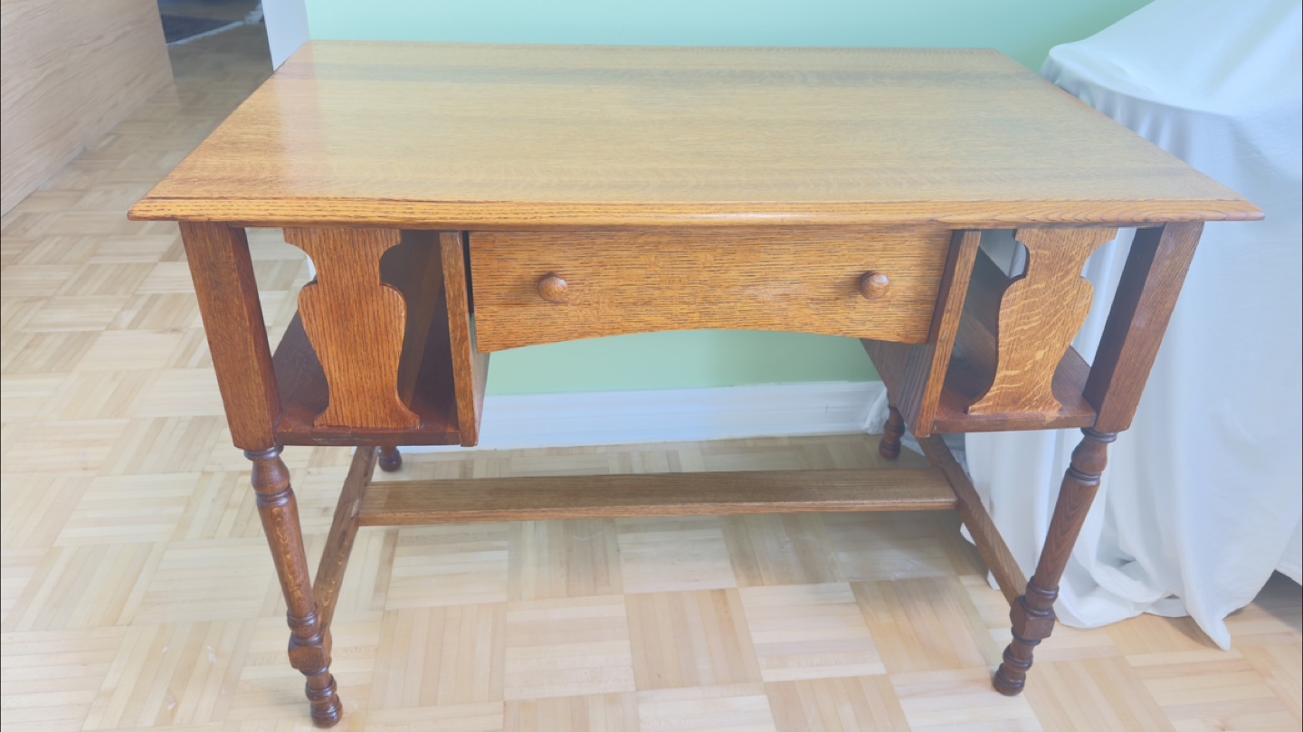 Vintage antique Wooden Desk - photo 5
