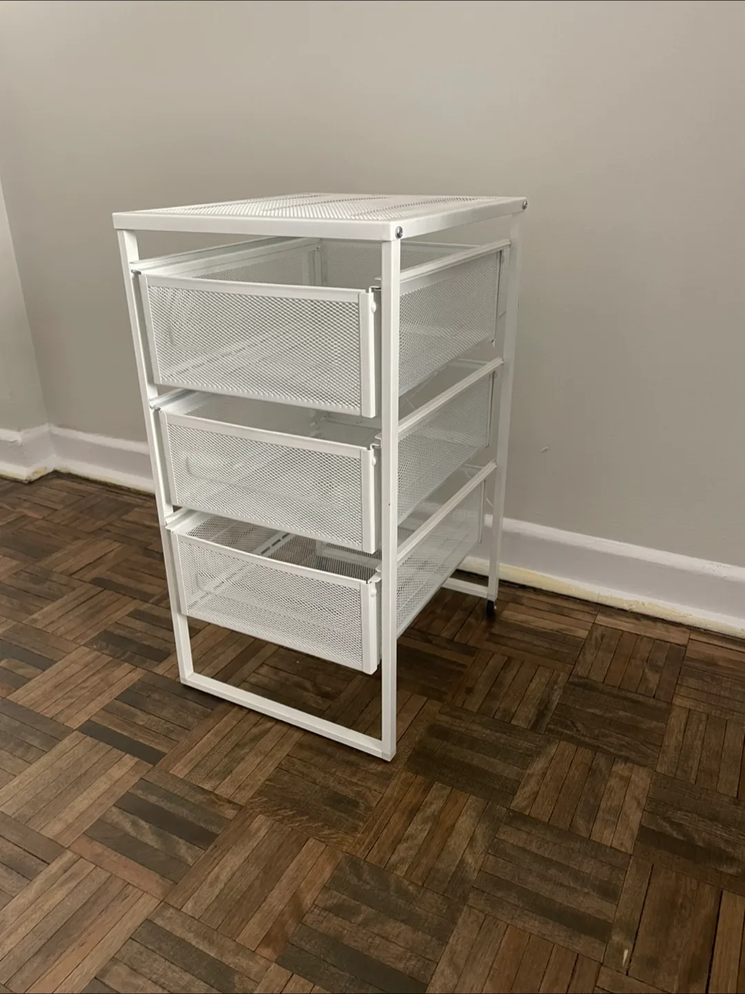 IKEA HELMER White Drawer Unit on Casters image indicator(2)