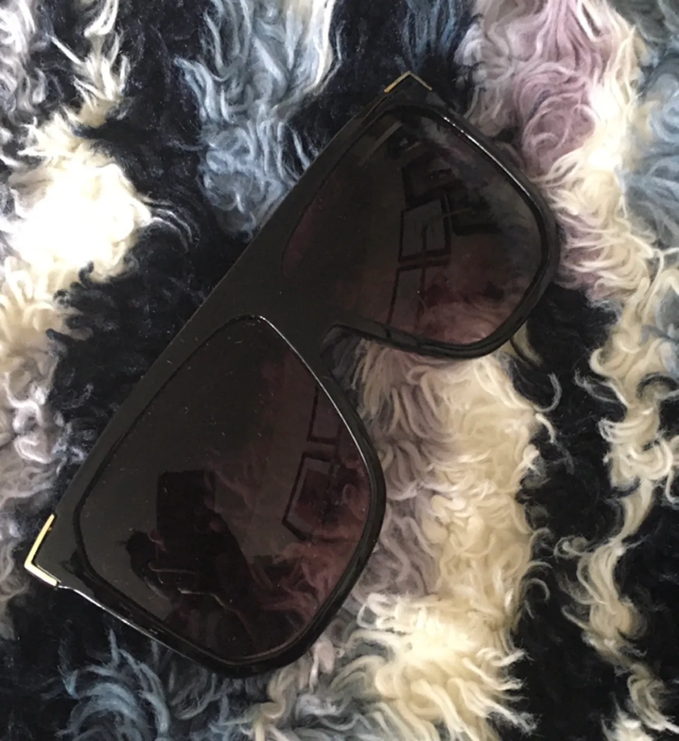 Aldo Over-sized Black Sunglasses thumbnail