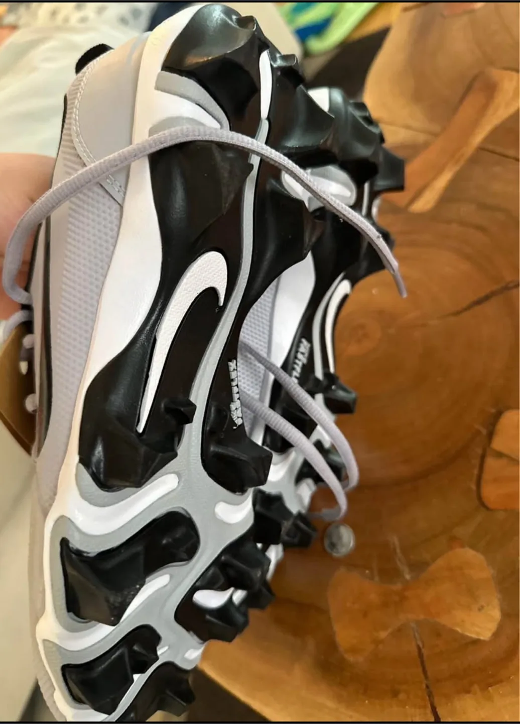 Nike Baseball Cleats - Grey & Black thumbnail