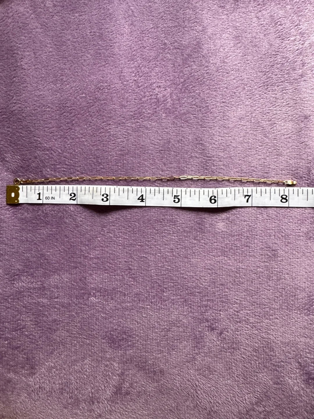 Real K18 Gold paperclip Bracelet - Lightweight (1.12g) image indicator(6)