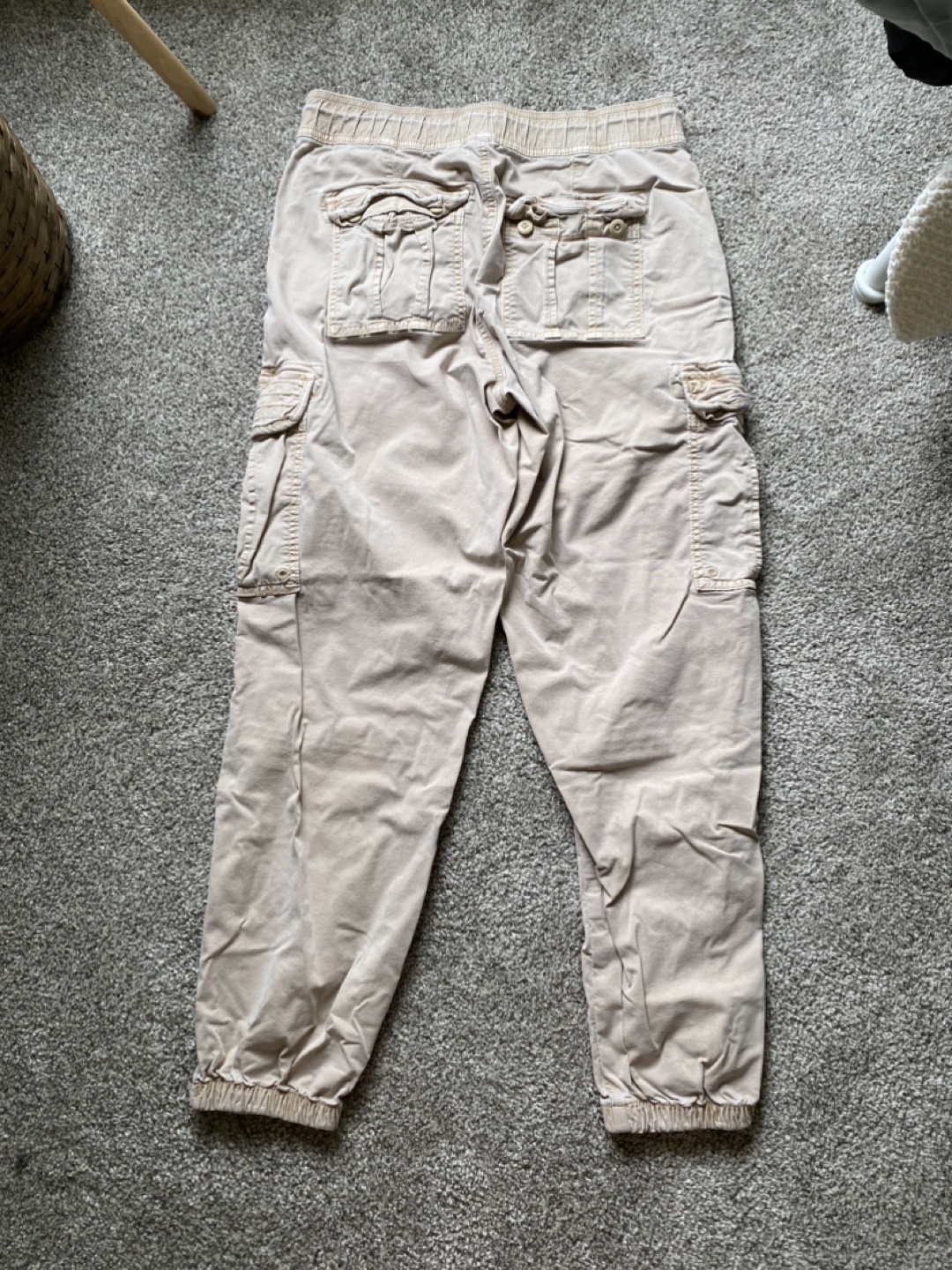 American Eagle Beige Cargo Joggers - Size 8 - photo 2