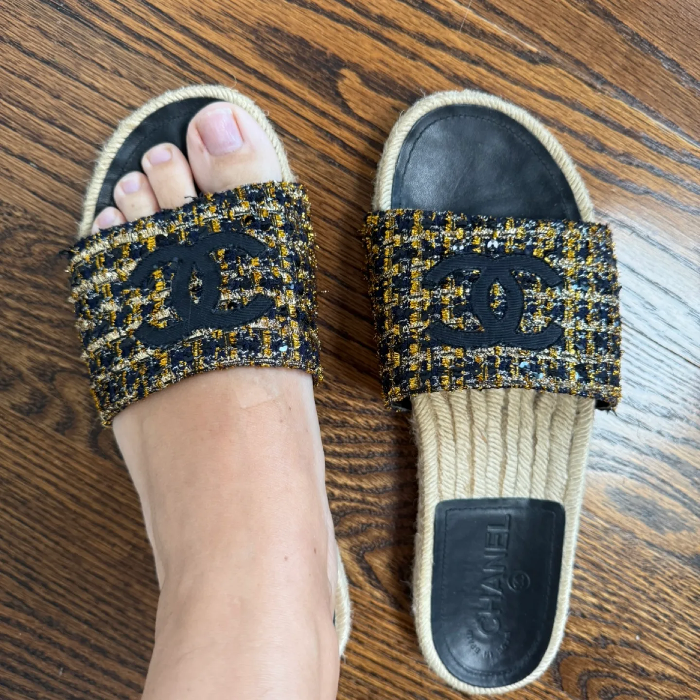 Chanel Espadrille Slides - Size 38 (8) image indicator(4)
