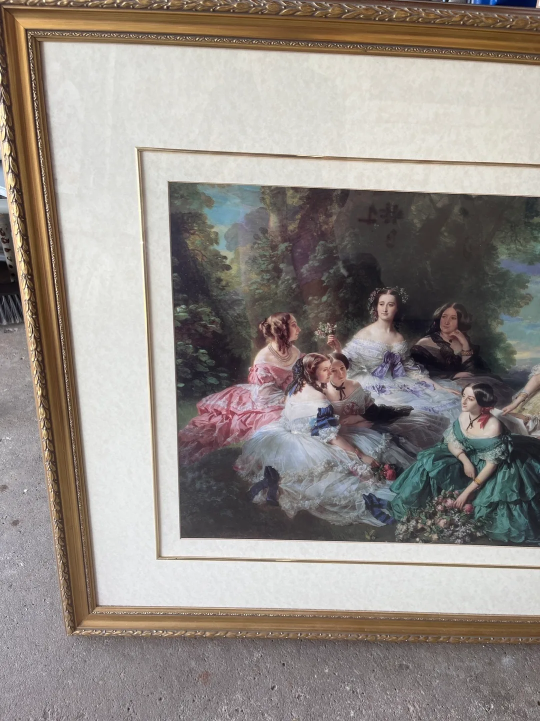 Framed Print of Women in Garden image indicator(3)
