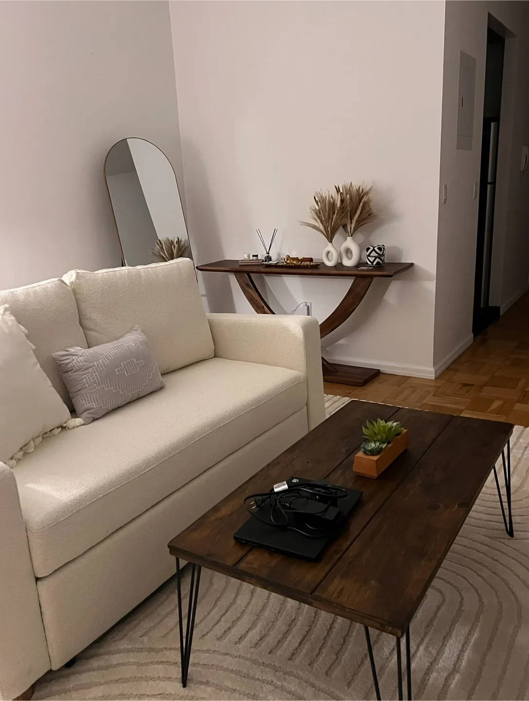 Full size convertible sleeper sofa (moving sale. Used 1.5 years) thumbnail