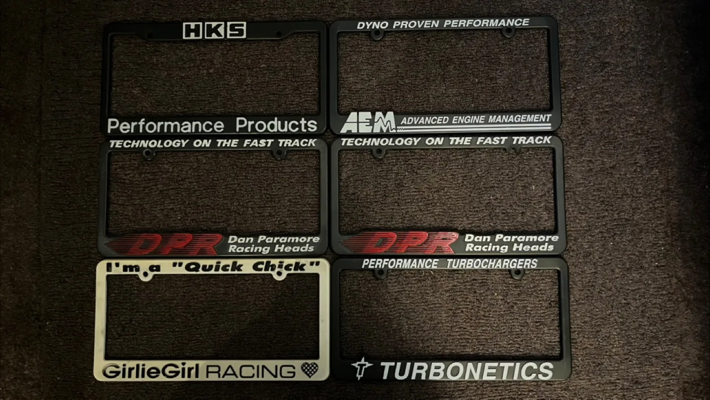 Assorted license plate frames thumbnail