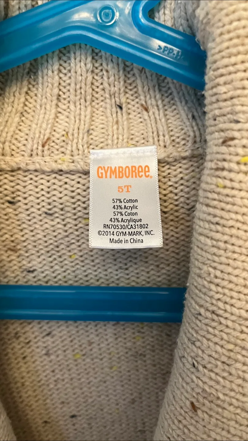 Gymboree Boys’ Tan Buttoned Cardigan image indicator(3)