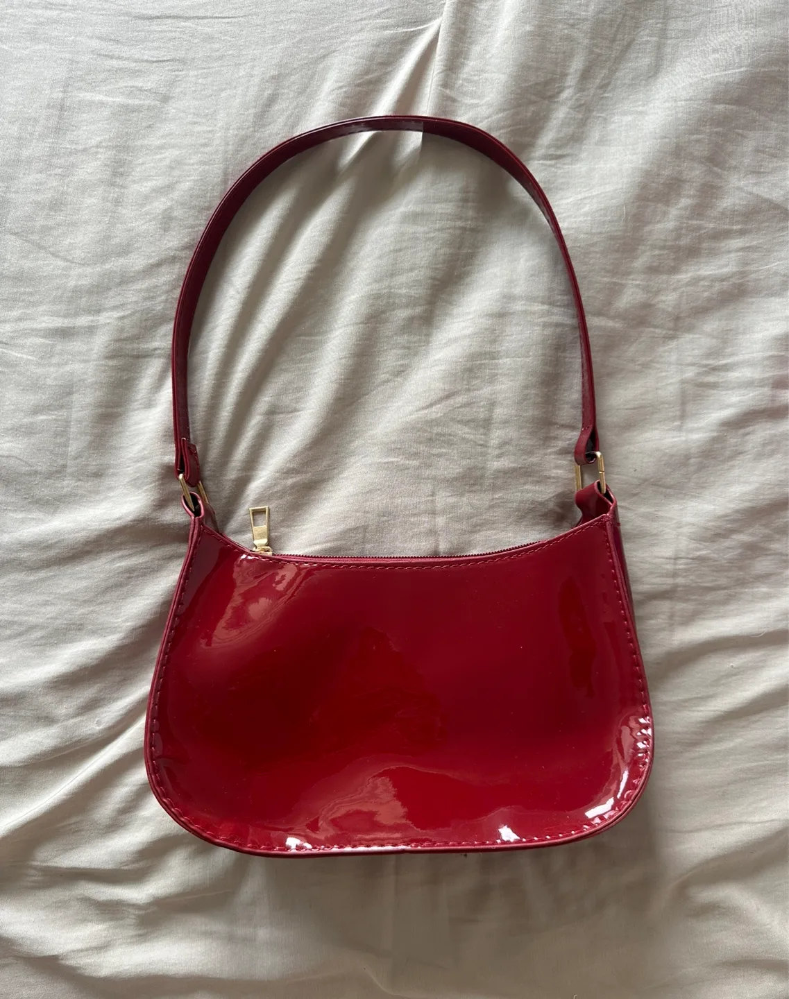 New Y2K Burgundy Leather Bag thumbnail
