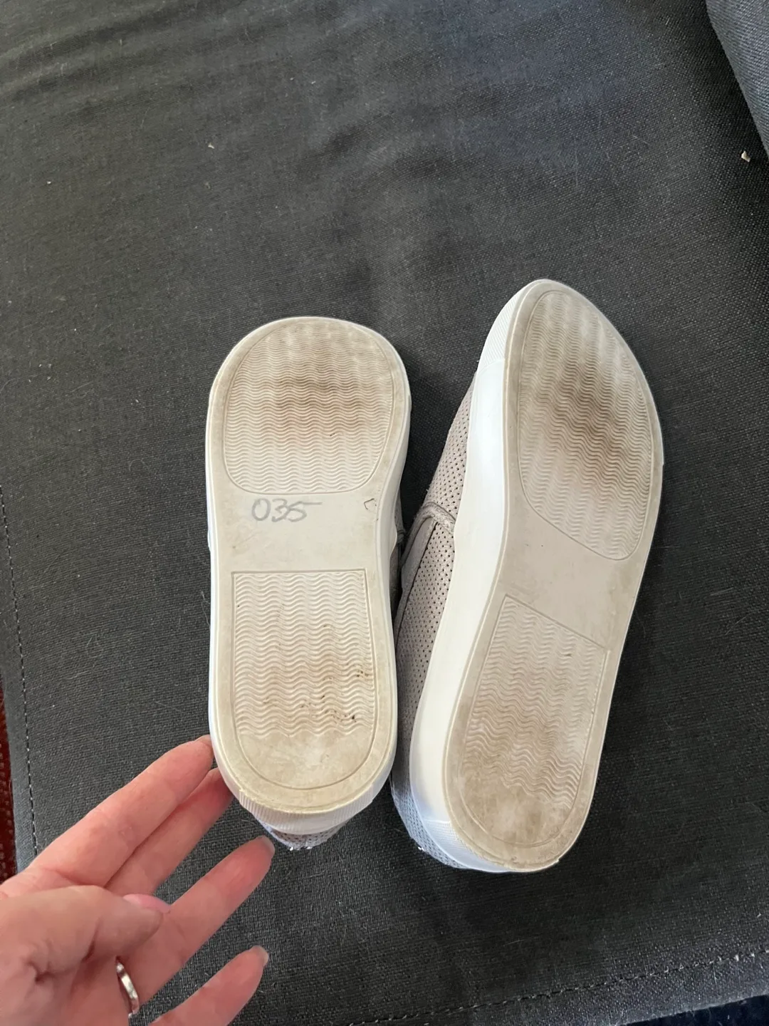 Steve Madden Grey Slip-On Sneakers image indicator(3)