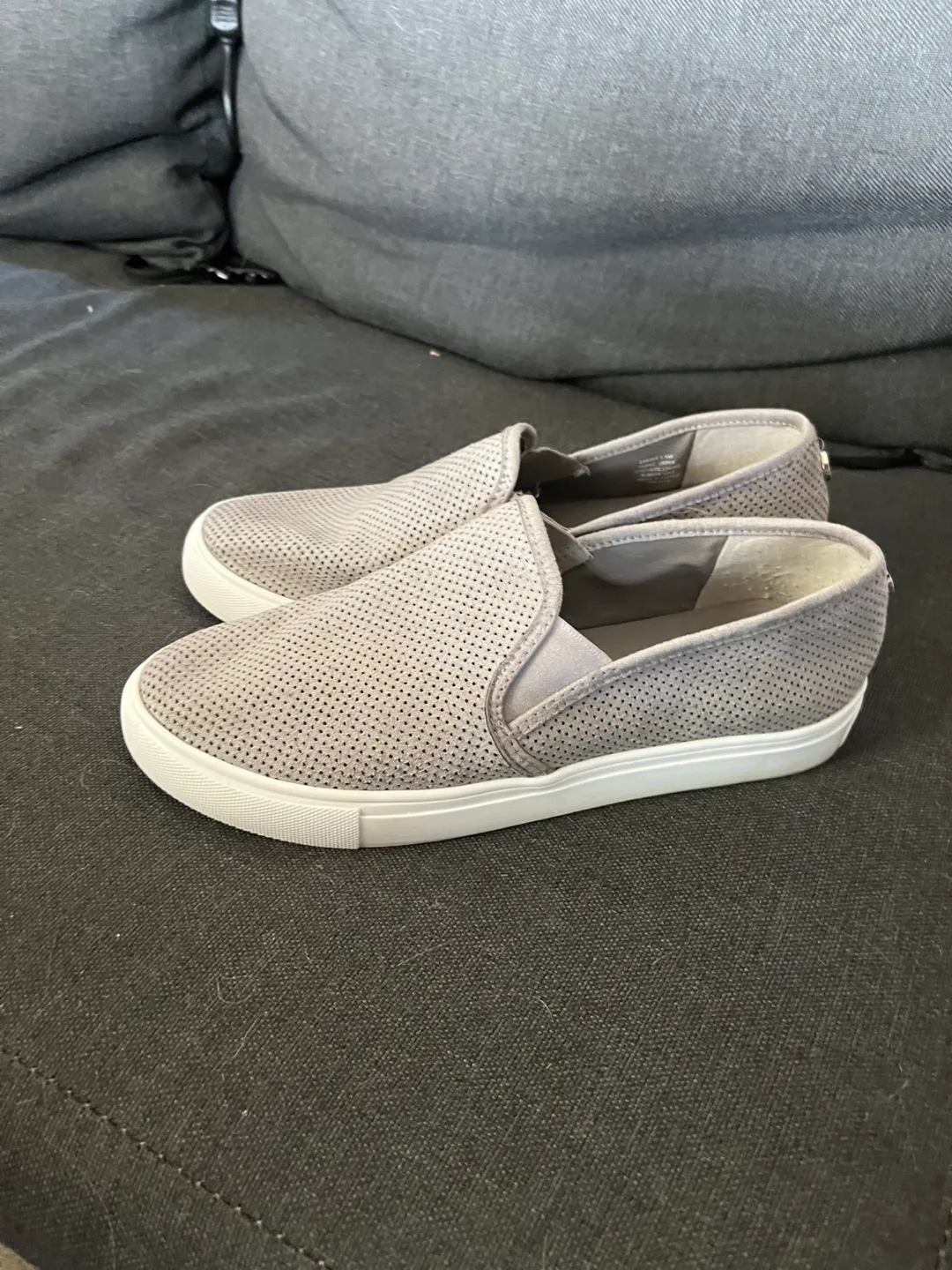 Steve Madden Grey Slip-On Sneakers thumbnail