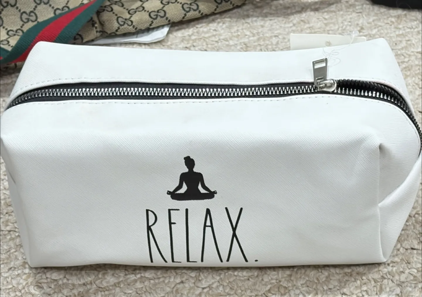 Rae Dunn Cosmetic Bag - White thumbnail