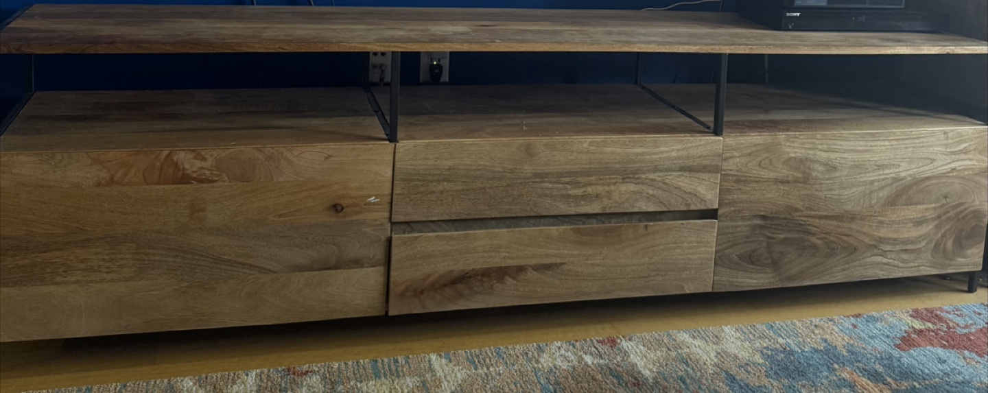 West Elm Media Console - Wood & Metal - photo 2