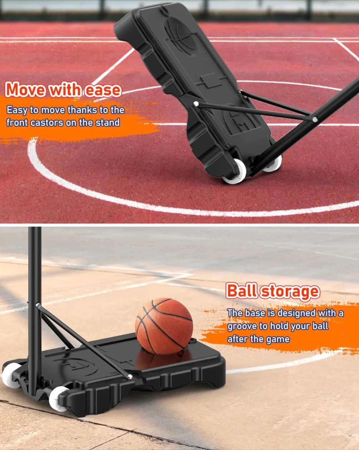 Adjustable Height Portable Basketball Hoop System image indicator(5)