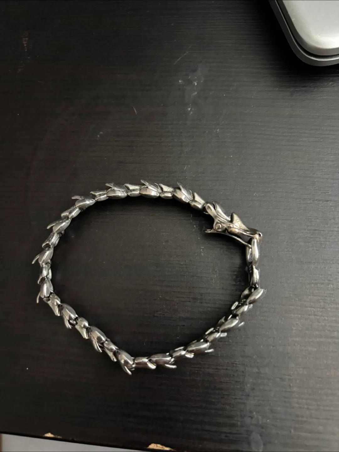 Dragon Style Silver Bracelet thumbnail
