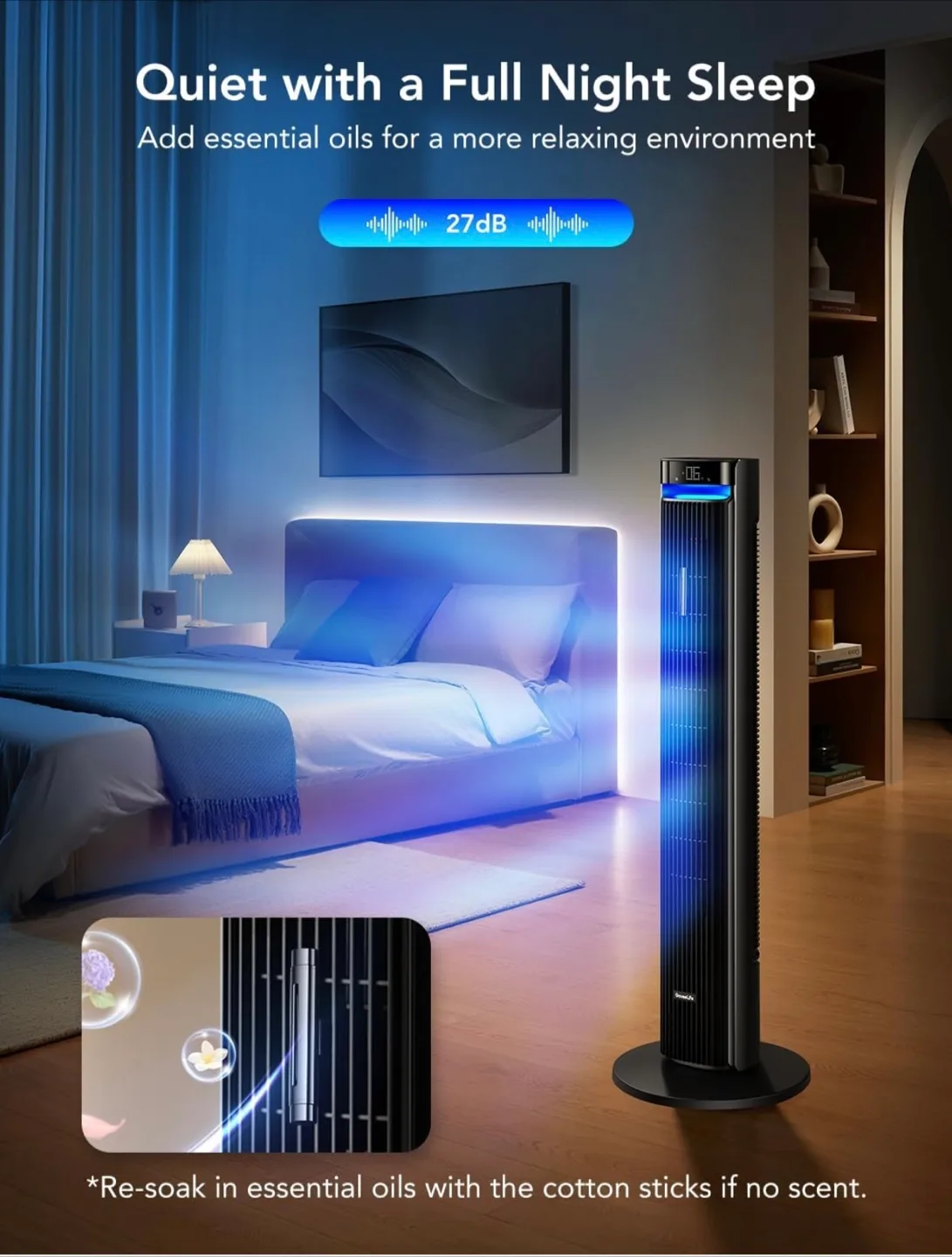 GoveeLife Smart Tower Fan - Black image indicator(10)