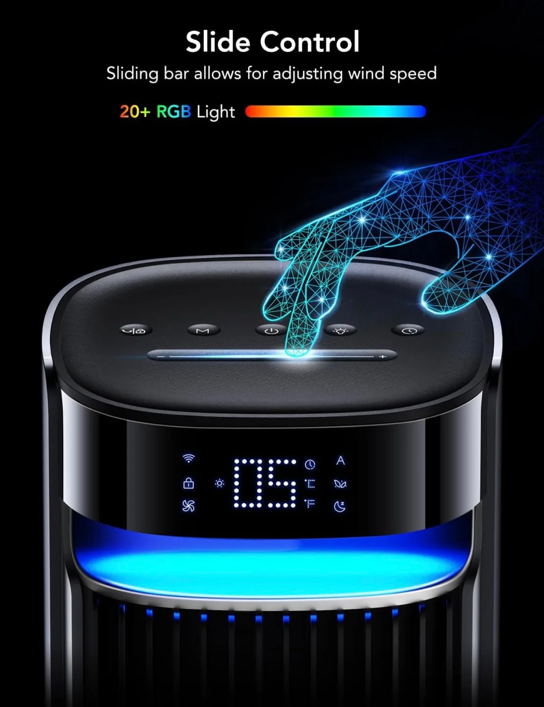 GoveeLife Smart Tower Fan - Black image indicator(9)