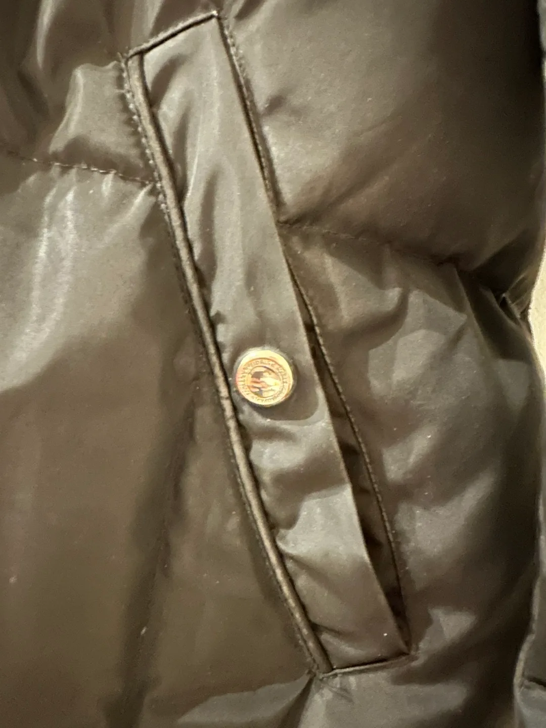 Karl Lagerfeld Black Puffer Coat - Size S image indicator(6)