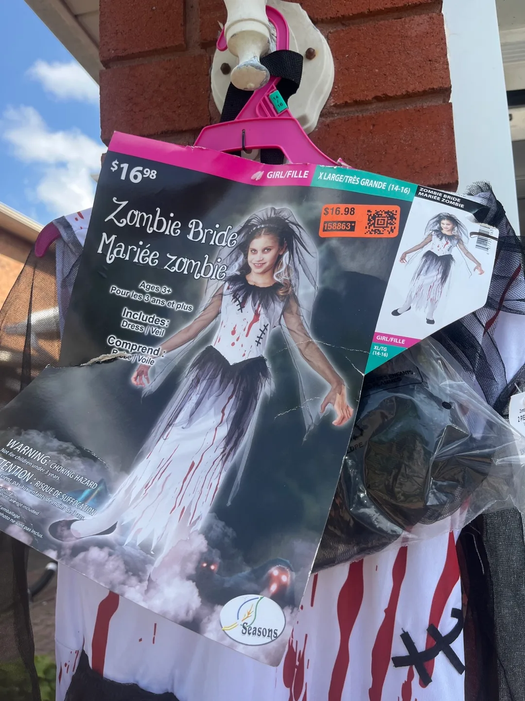 Zombie Bride Costume (Girl's XL) image indicator(2)