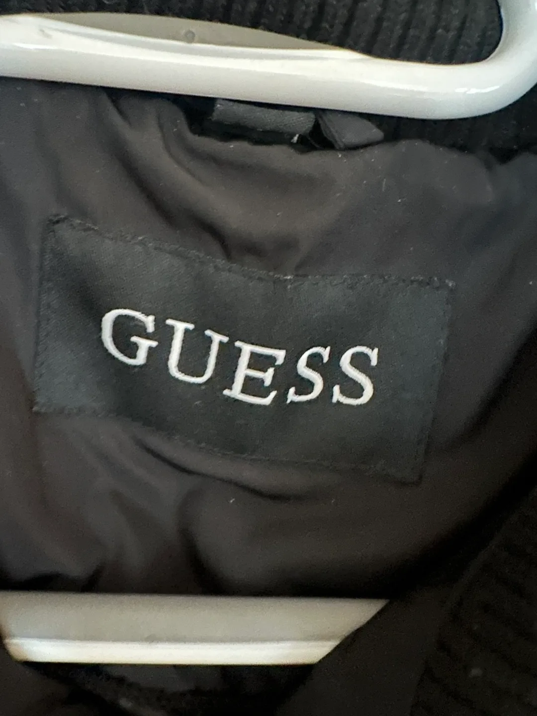 Guess Black Puffer Coat, Size S thumbnail