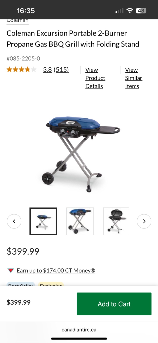 Coleman Portable Grill - Blue