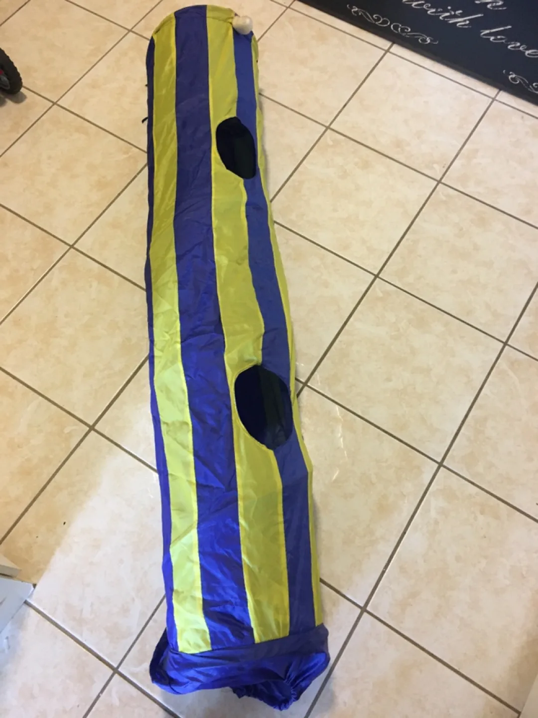 Blue & Yellow Cat Tunnel Toy thumbnail