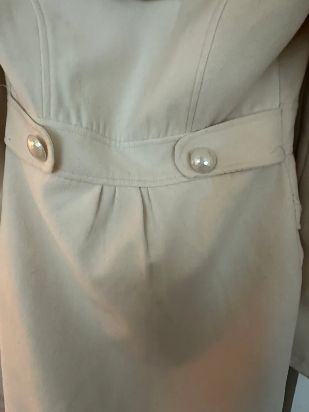 Cream Coat - Size Small thumbnail