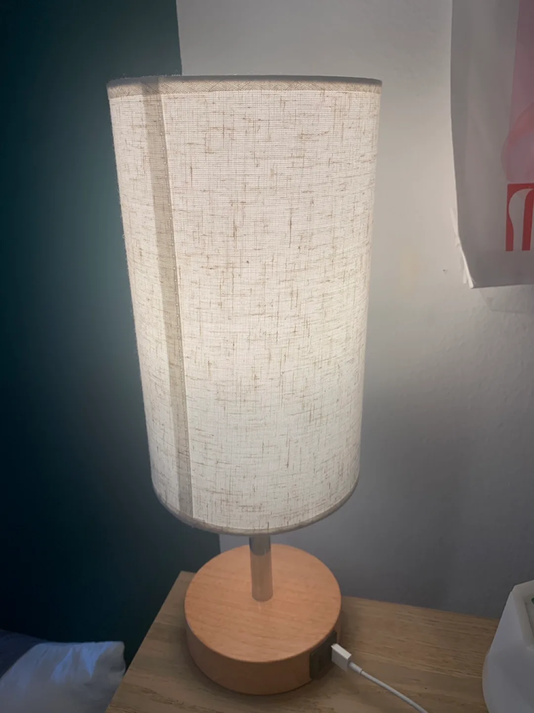Table Lamp with Linen Shade thumbnail