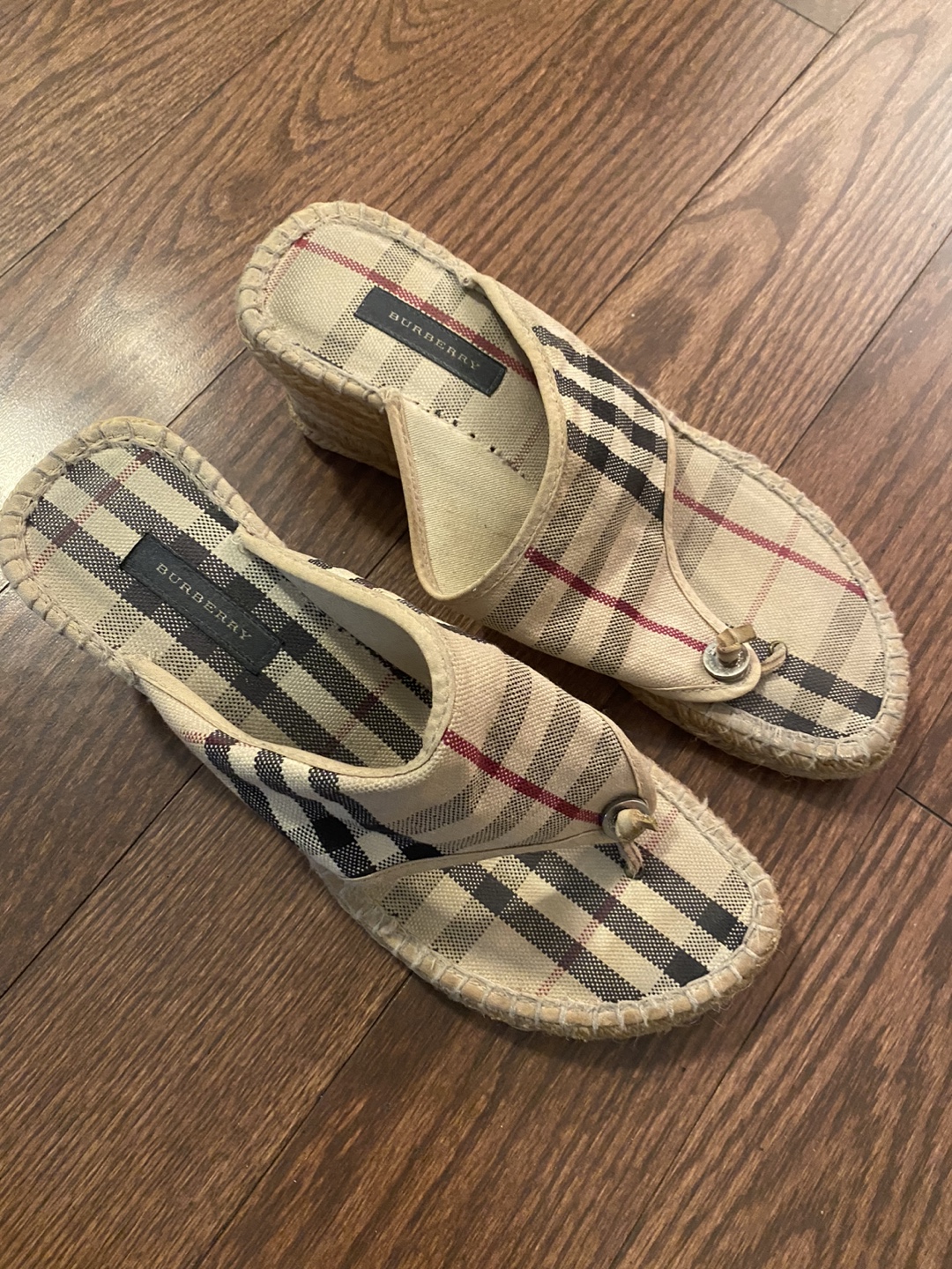 Burberry Espadrille Wedge Sandals - photo 3