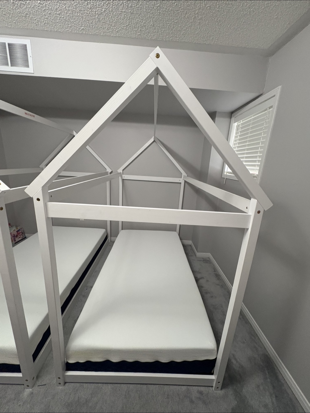 White Twin Size House Bed Frame
