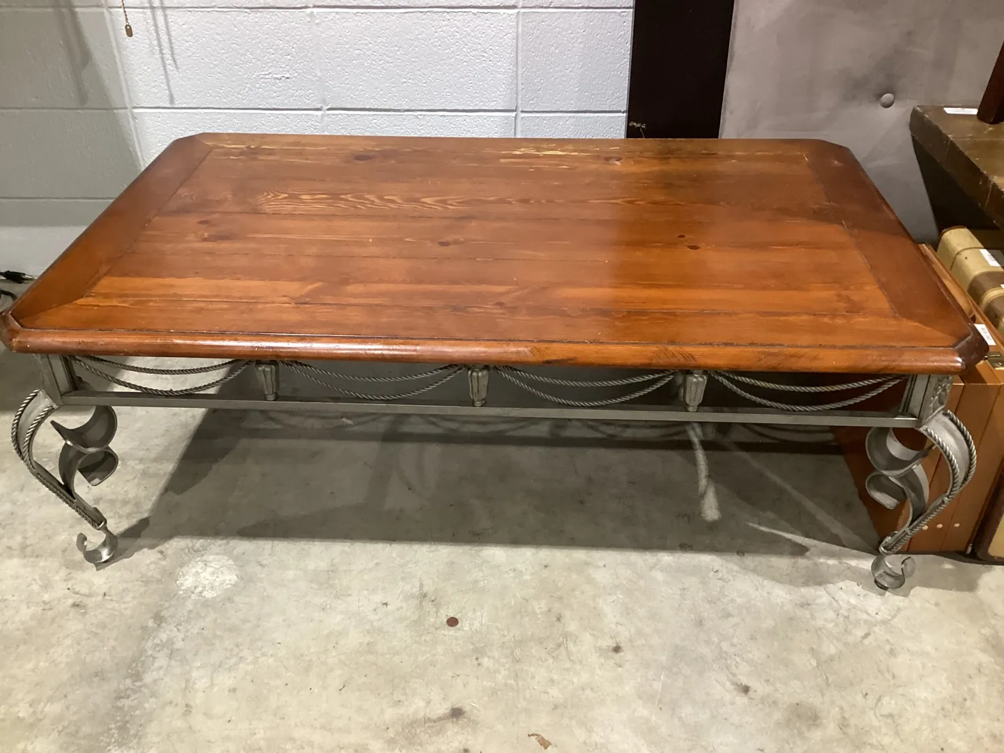 Wood & Metal Coffee Table (50x30x17) thumbnail