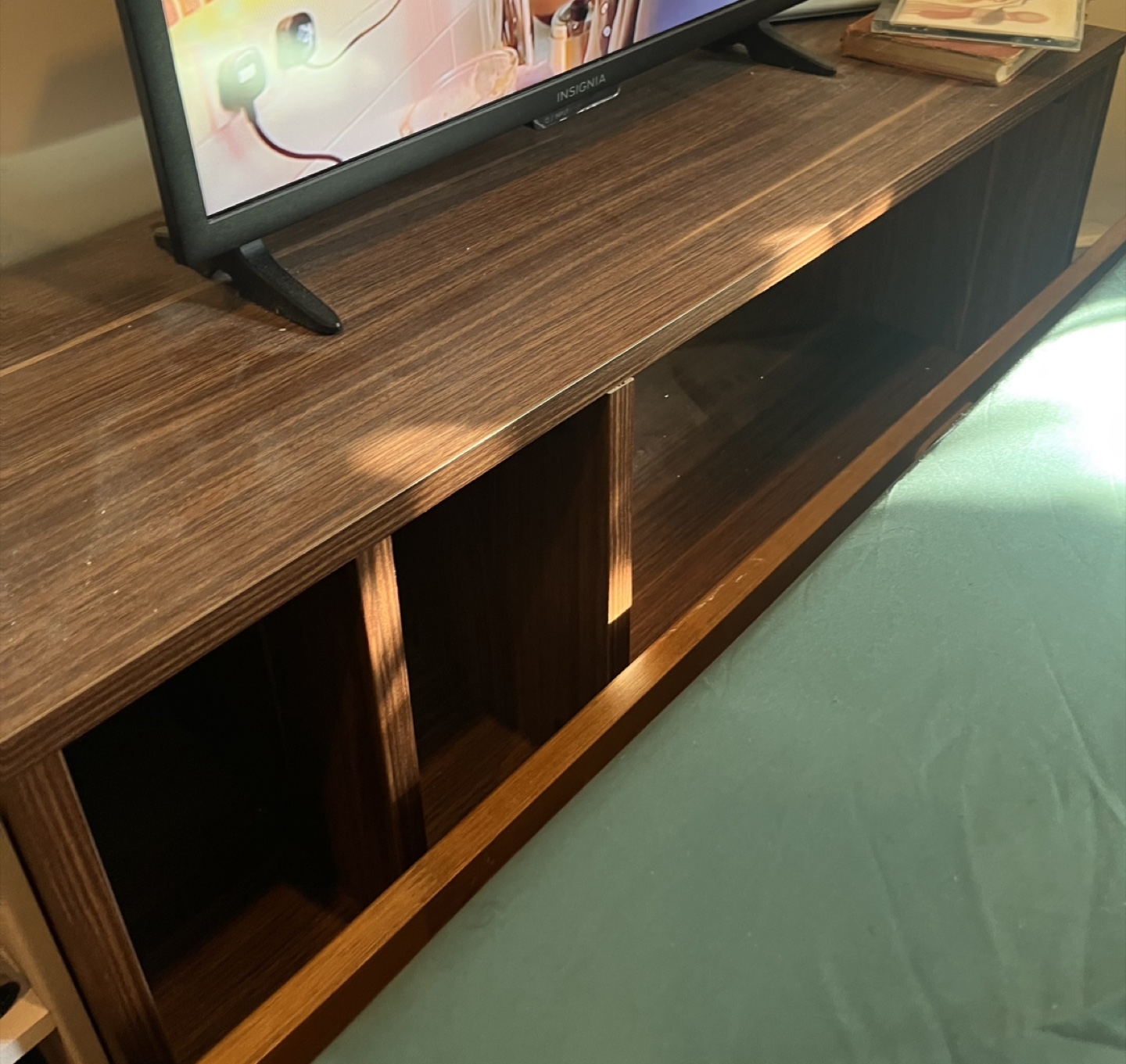 Brown Wood TV Stand