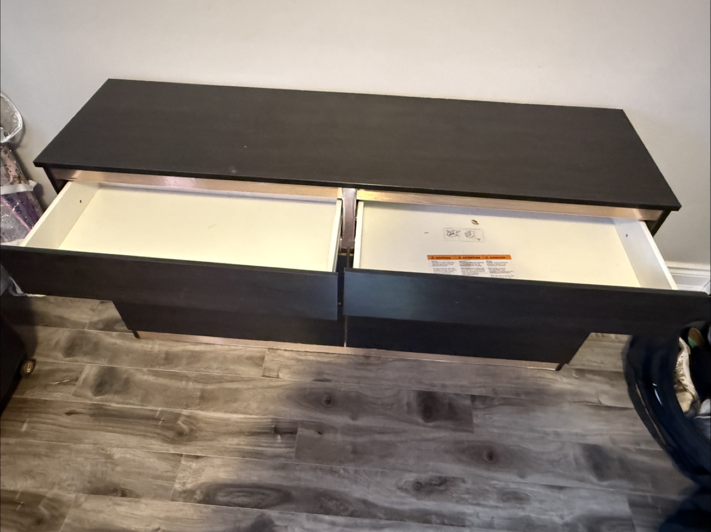 IKEA STORKLINTA Dark Brown 6-Drawer Dresser - photo 4