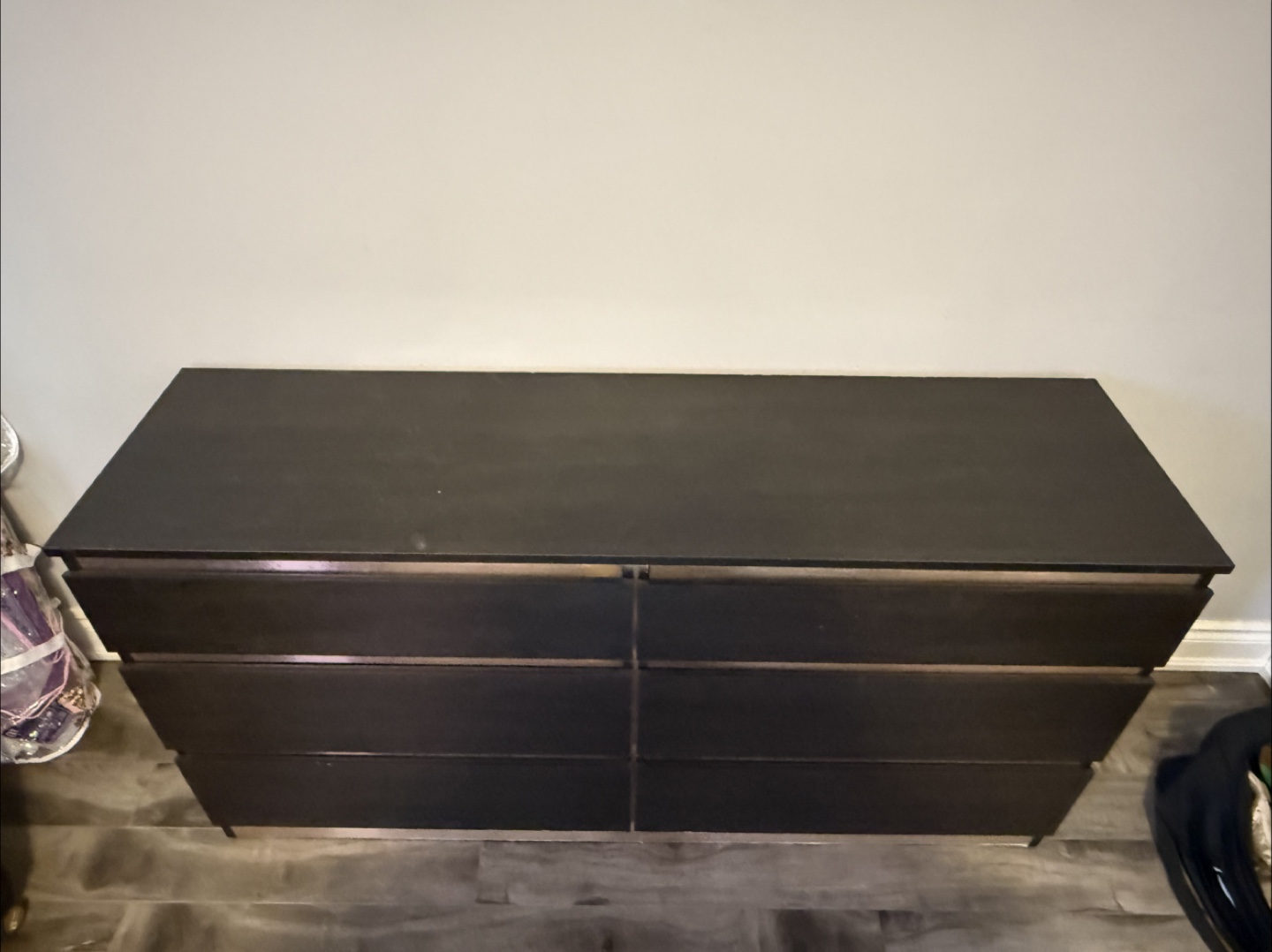 IKEA STORKLINTA Dark Brown 6-Drawer Dresser - photo 2