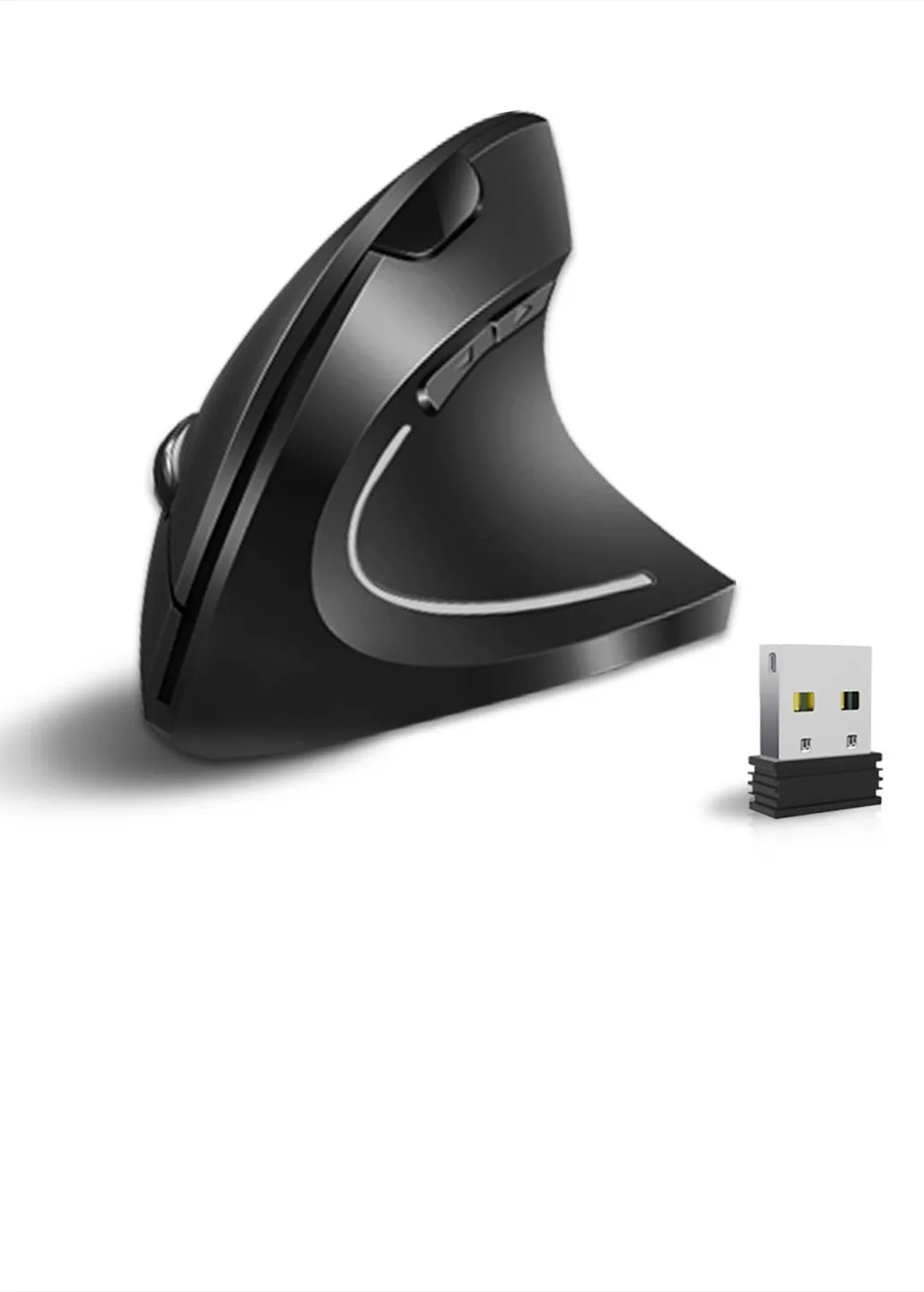 Vertical Wireless Ergonomic Mouse thumbnail
