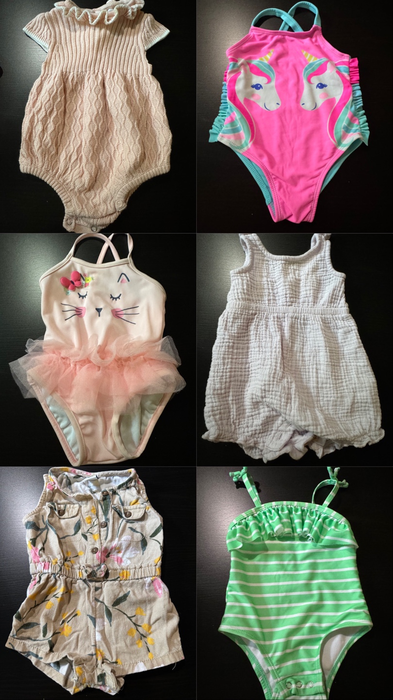 Baby Girl Clothes Bundle - Various Styles & Sizes