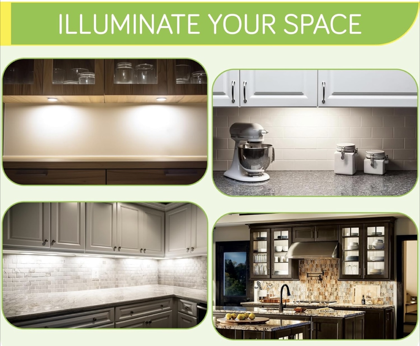 New Meigour LED Under Cabinet Lighting - 6 Lights