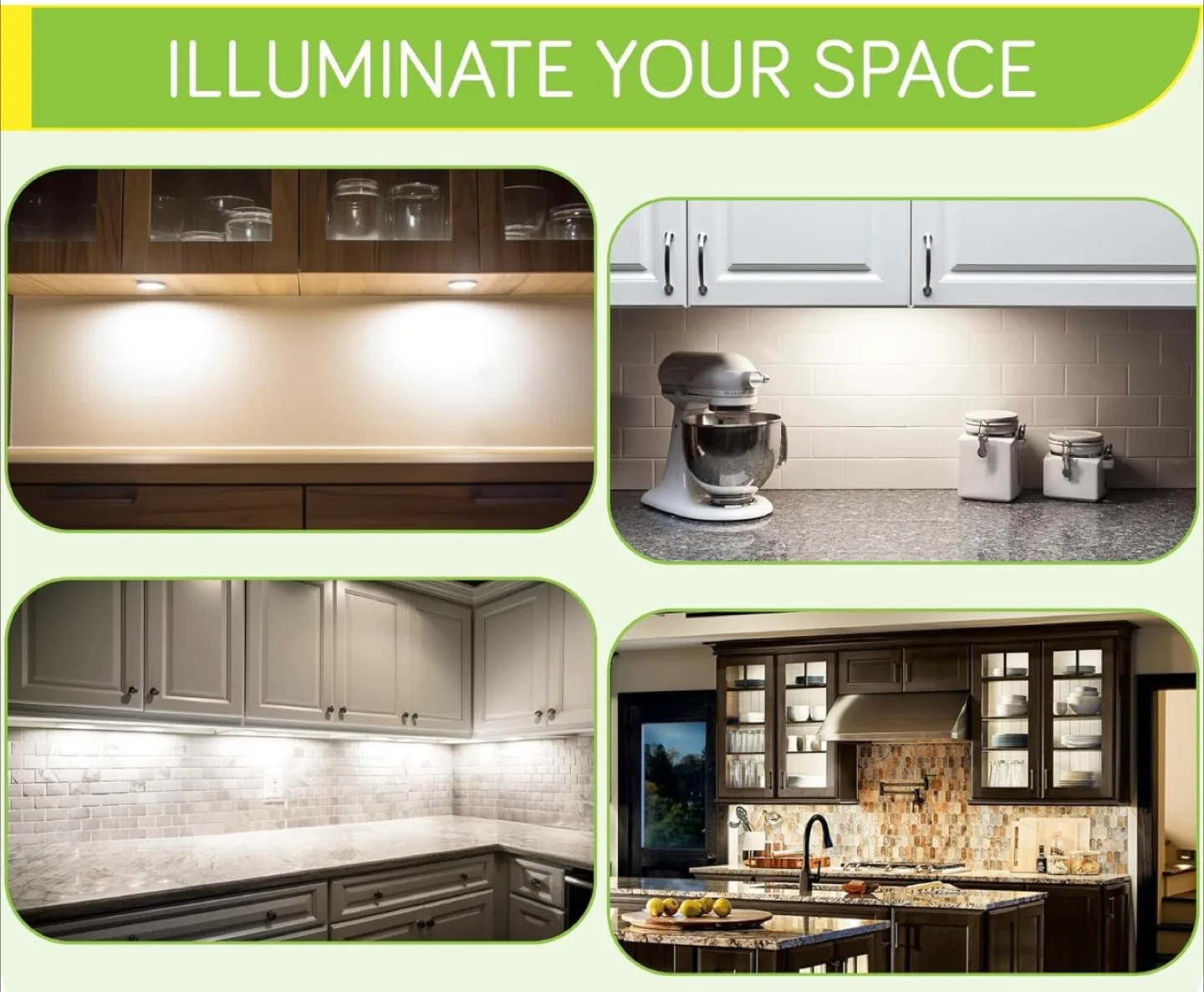 New Meigour LED Under Cabinet Lighting - 6 Lights thumbnail