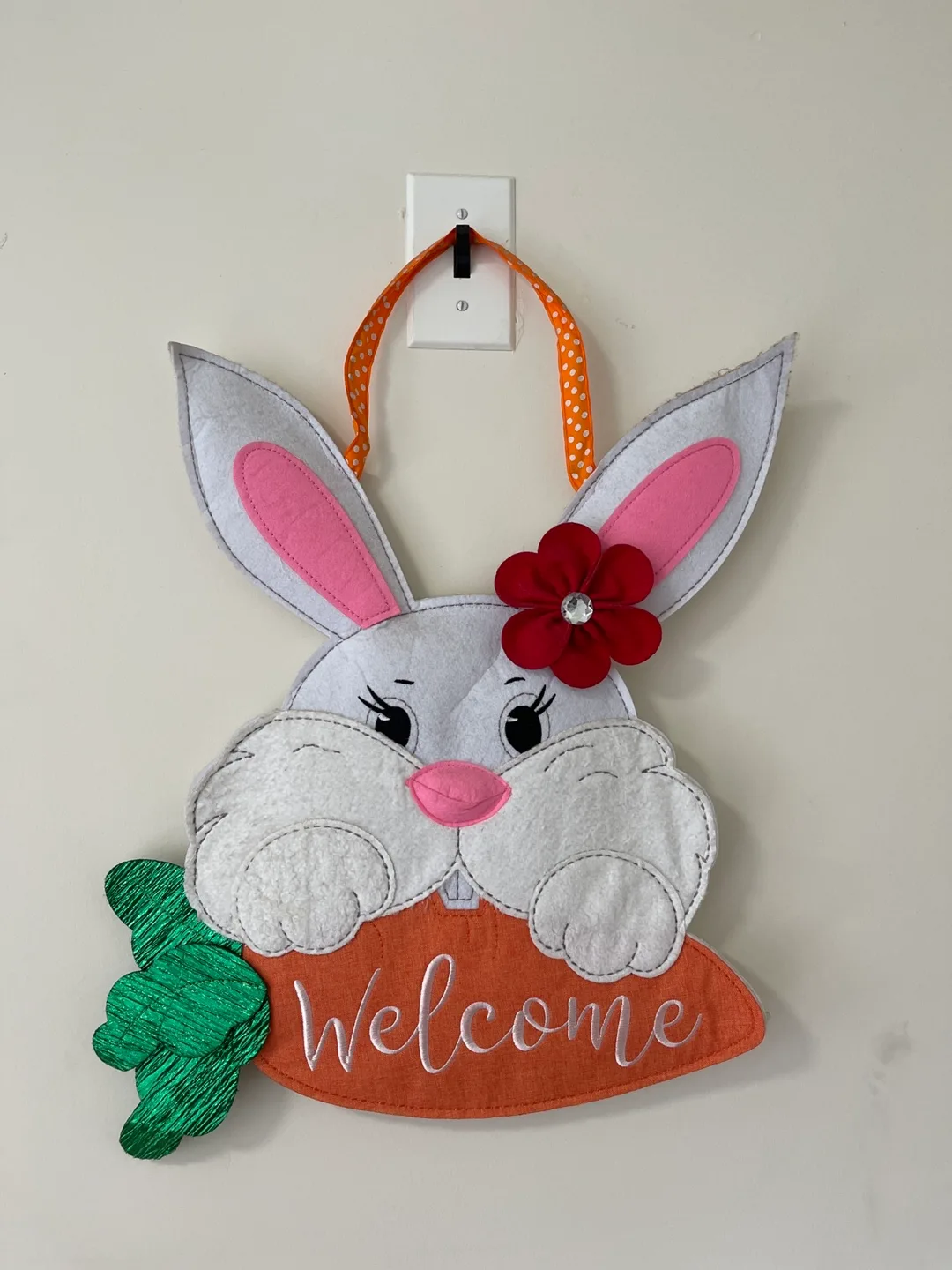 Welcome Easter Bunny Wall Decor thumbnail
