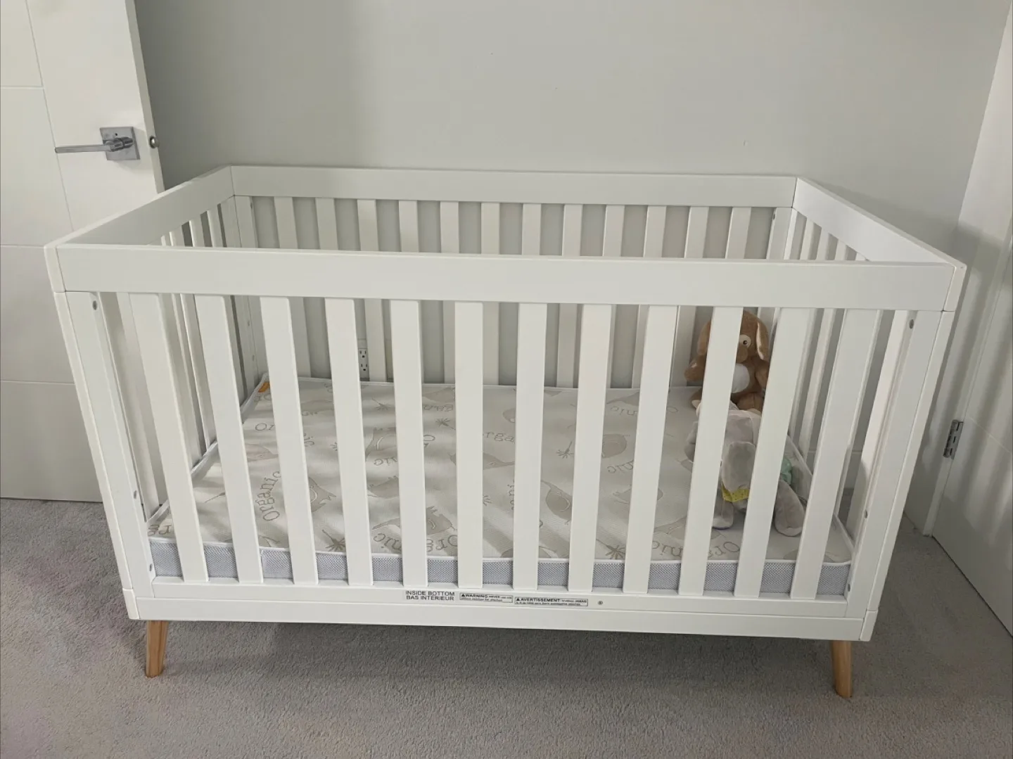 Delta Children Tucker 4-in-1 Convertible Crib - White