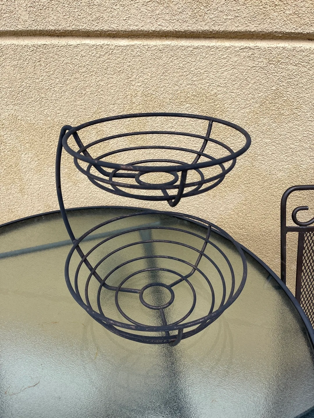 Metal Two-Tier Fruit Basket Stand thumbnail