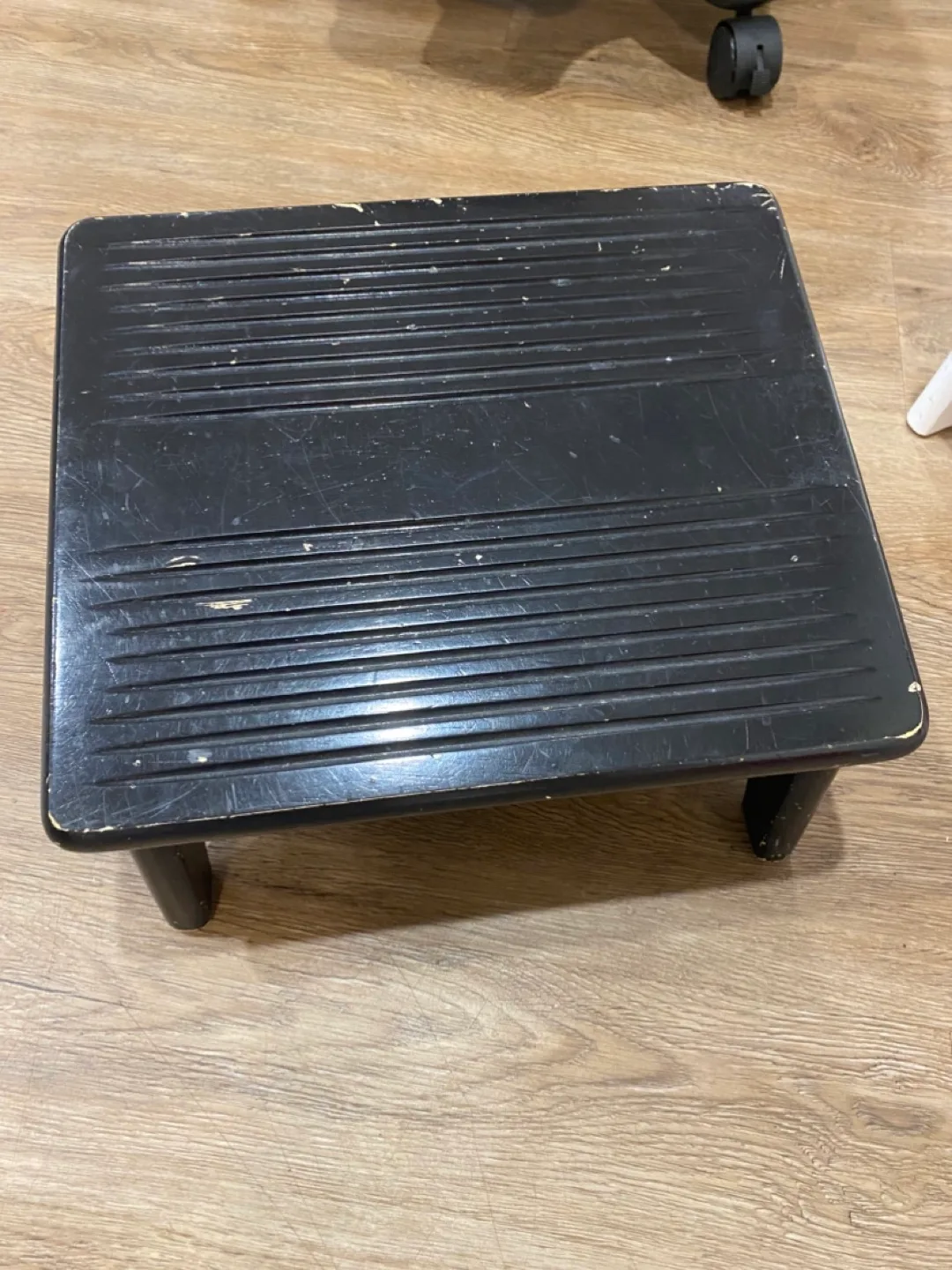 Black Wooden nursing foot Stool thumbnail