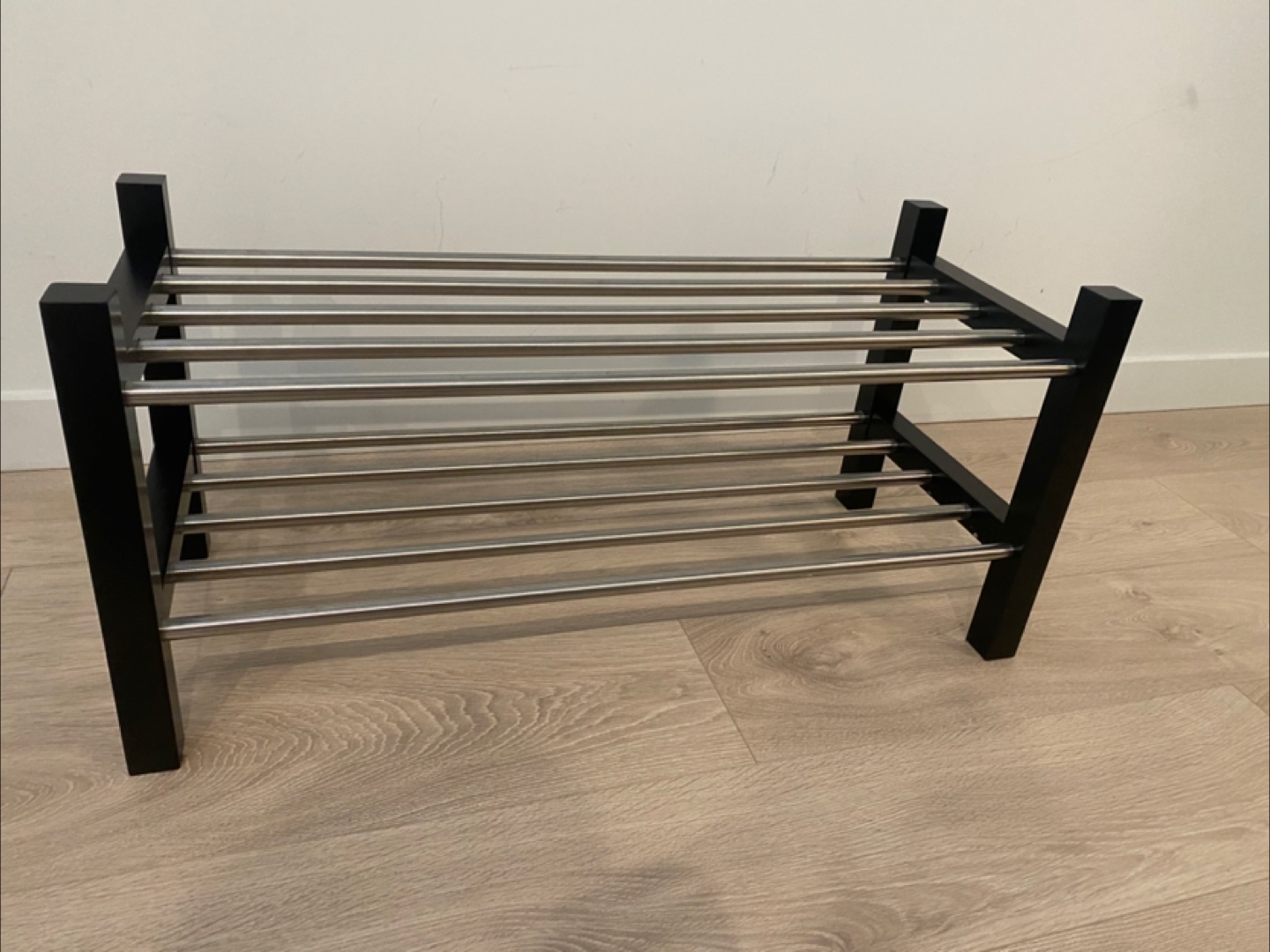 Black Metal Shoe Rack - photo 2