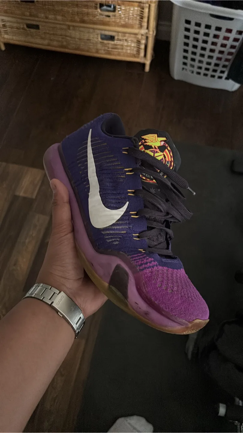 Nike Kobe XI 11 Achilles Heel Purple Basketball Shoes thumbnail