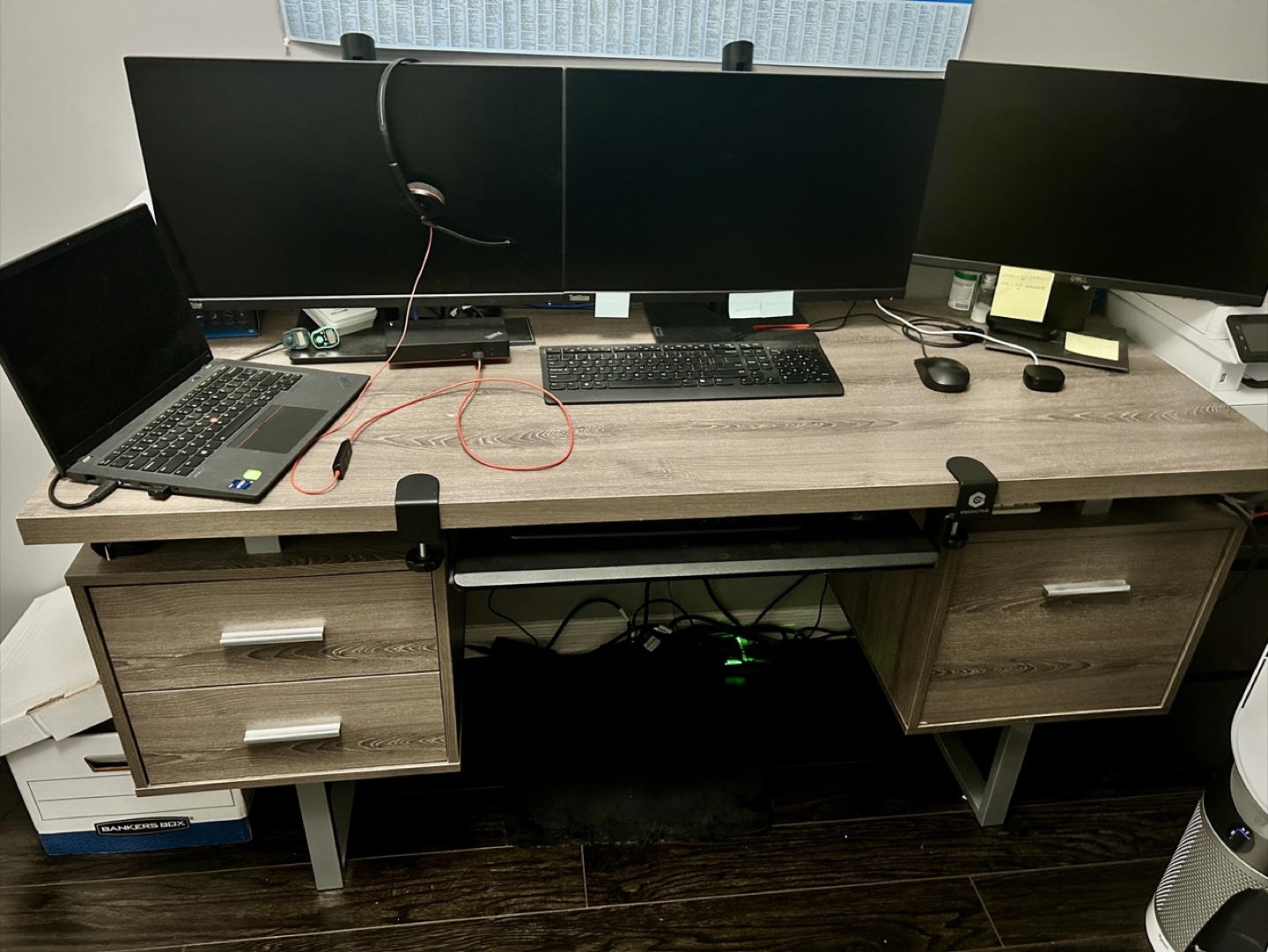 Monarch Specialties 7082 60" Computer Desk - Taupe - photo 4