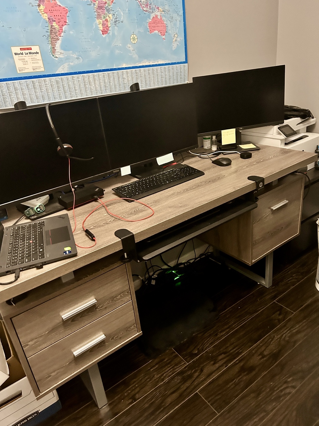 Monarch Specialties 7082 60" Computer Desk - Taupe - photo 3