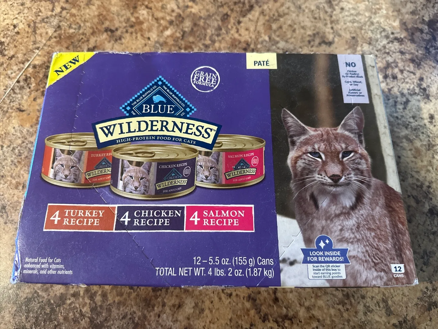 Blue Wilderness Pate Cat Food Variety Pack, 12 cans thumbnail